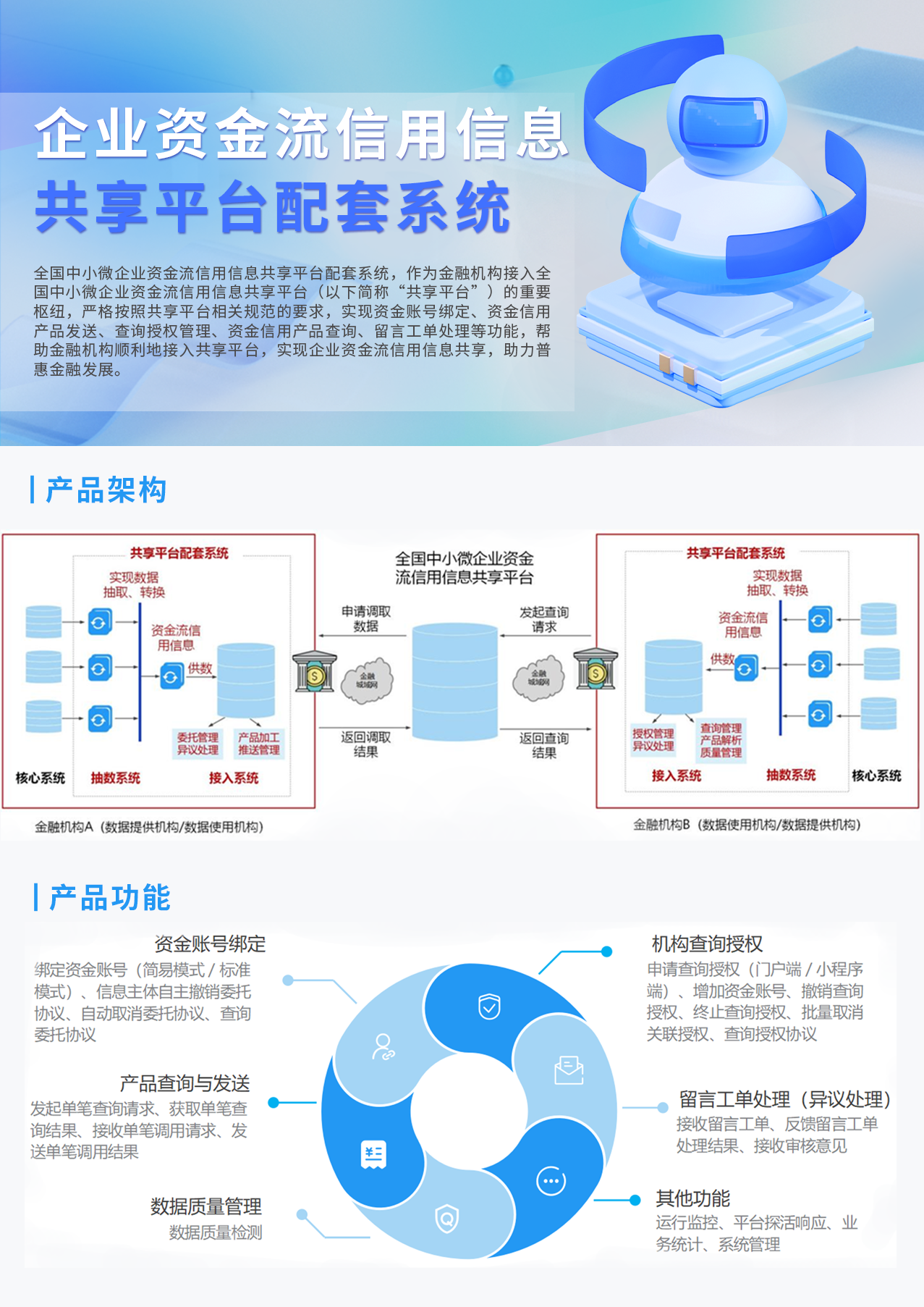 企业资金流信用信息共享平台配套系统